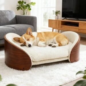 Pet Bed with Curvy Design
