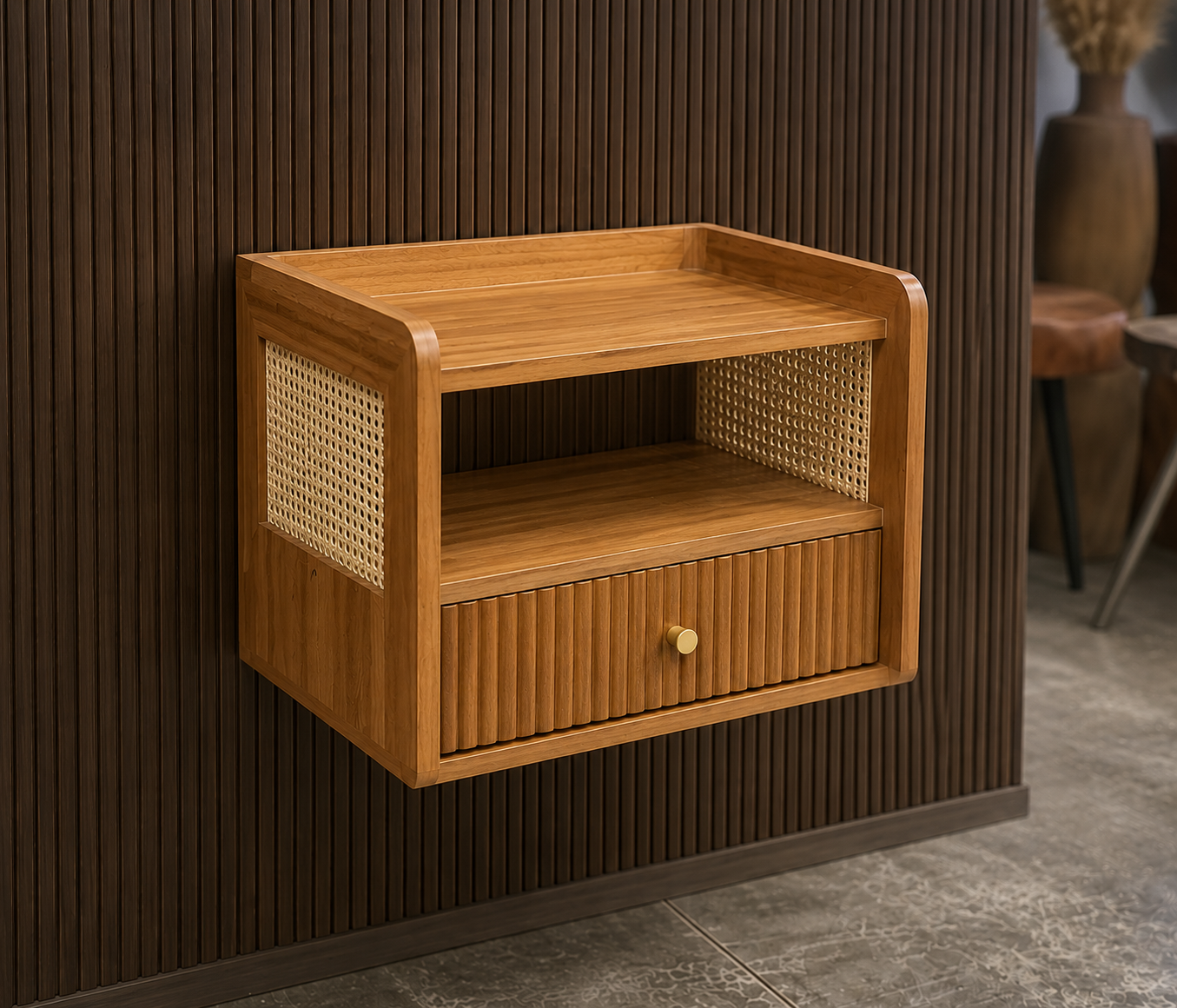 Avera Wall Mount Bedside Table