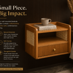 Avera Wall Mount Bedside Table